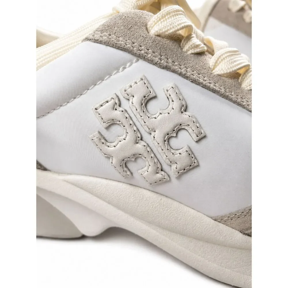 Tory Burch Good Luck Trainer Sneakers w/Suede Trim Size 8M